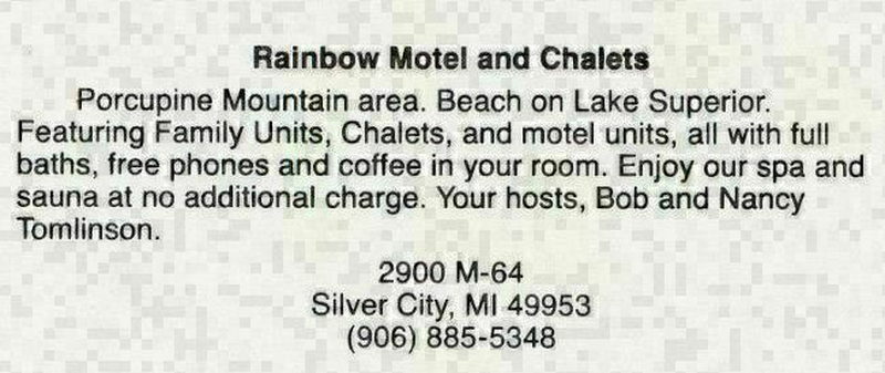 Rainbow Lodging (Rainbow Motel & Cabins) - Postcard (newer photo)